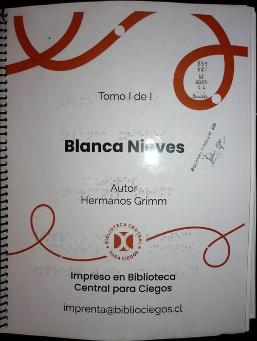Blanca Nieves y los siete enanitos [Braille] / Jacob Grimm