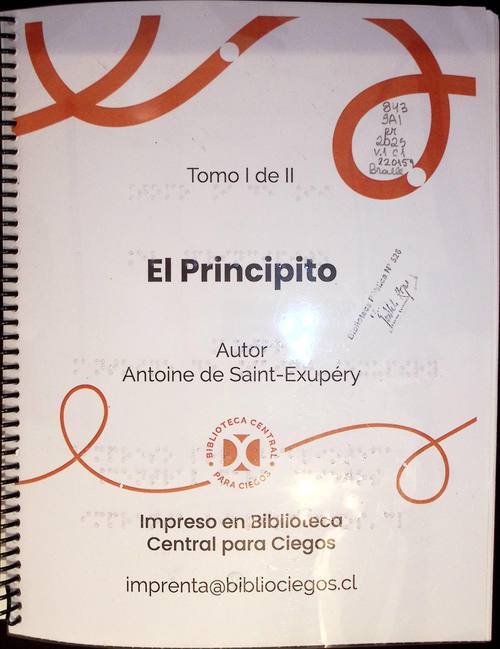 El principito [Braille] / Antoine de Saint-Exupéry 